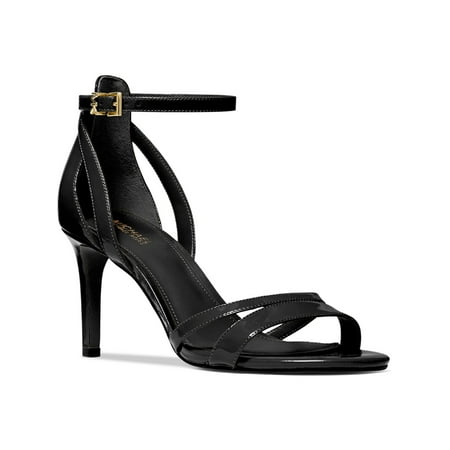 

MICHAEL Michael Kors Womens Kimberly Sandal Ankle Strap Black 7.5 Medium (B M)