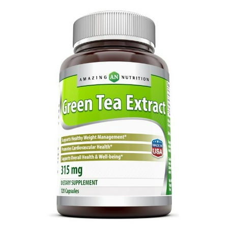 Amazing Nutrition extrait de thé vert 315 Mg 120 Capsules