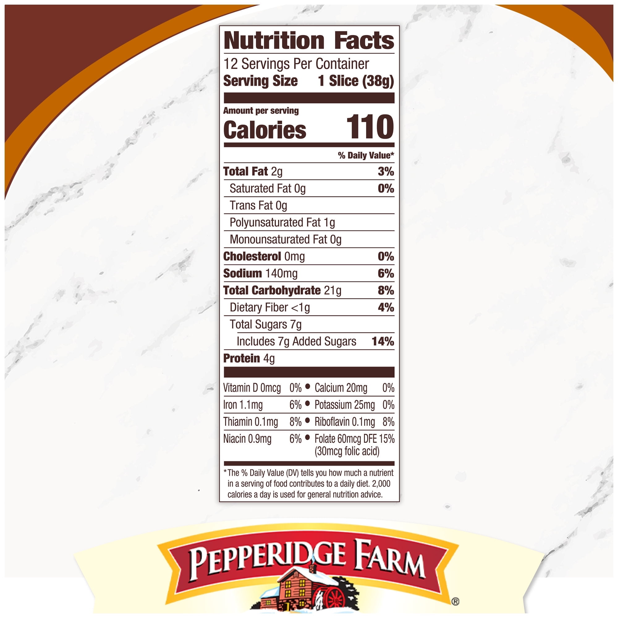 Pepperidge Farm Brown Sugar Cinnamon Swirl Breakfast Bread, 16 oz
