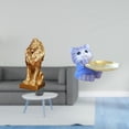 thumbnail image 2 of Figura de león, estatua de león, figura de oso, bandeja de gato, adorno de resina con llavero para organizar objetos pequeños. Ideal para la entrada,, 2 of 8