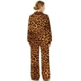 thumbnail image 2 of Uorisanigo Brown Leopard Mock Neck Sweatshirt with Wide Leg Sweatpants Matching Set Lounge Sets for Women Tracksuit 2 Piece Fall Outfits Drawstring Activewear Oversized Jogging Suit, 2 of 8