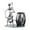 White, variant on Multifunctional Guitar Shaped Desktop Organizer with Pen Holder for and Home Decorative Metal Accessory