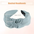 thumbnail image 5 of Unique Bargains Knotted Headbands Solid Colors Top Knot Headbands Elastic Headbands for Women Blue, 5 of 7