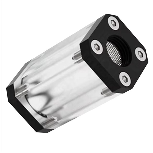 Filtro de 2 mm con Llave Hexagonal para Enfriador de Agua, Latón, Doble Rosca Interna G1/4, Filtros para Líquidos, 40, un Solo Lado, Negro