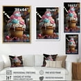 thumbnail image 4 of Designart "Chuckling Portrait At A Cupcake Carnival I" Pop Art Wall Art Living Room, 4 of 7