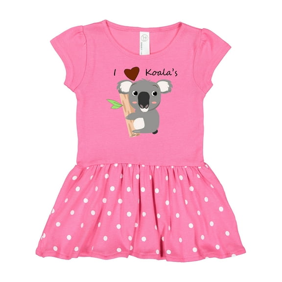 Inktastic I heart Koalas Gift Baby Girl Dress