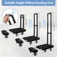 thumbnail image 4 of BAOKALER Folding Hand Truck, 500 lbs Capacity Heavy Duty Dolly Cart Foldable Platform, Black, 4 of 11
