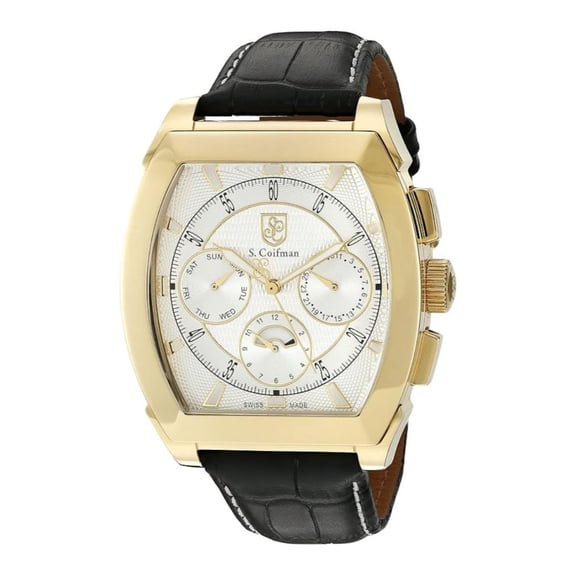 S. Coifman Heritage Men's Silver Dial Swiss Quartz Watch SC0088
