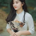 thumbnail image 2 of Miangastore DIY Japanese Bride Fan Frame for Decor Black Bamboo Material Safe Light Wear Resistance Practical Use, 2 of 8
