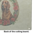 thumbnail image 3 of Irish Setter Christmas Flowers Glass Cutting Board 12 in x 15 in, 3 of 5