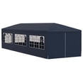 thumbnail image 3 of vidaXL Party Tent 10x30 ft Blue Outdoor Canopy for Events Waterproof and UV-Resistant, 3 of 14