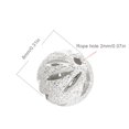 thumbnail image 2 of 10 piezas de cuentas de bola redondas, cuentas espaciadoras plateadas plateadas, suministros de joyería hechos a mano, accesorios para hacer Ropa, zapatos y accesorios Miscelánea Estilo Oro Blanco 8MM Sonducket AP010775-19B, 2 of 6