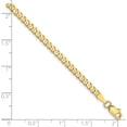 thumbnail image 2 of Avariah Diamonds Solid 10K Yellow Gold 2.6mm Flat Beveled Curb Chain - 20", 2 of 4