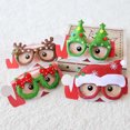 thumbnail image 2 of Worallymy Navidad Brillo Gafas Marcos Fiestas de Navidad Favores de vacaciones Foto Props Traje de Navidad Anteojos Worallymy JD735806567, 2 of 5
