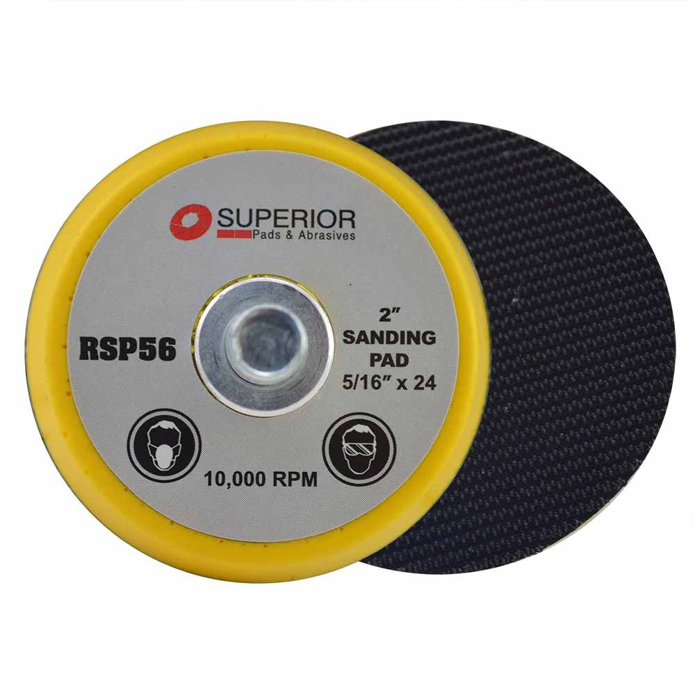 Superior Pads and Abrasives RSP56 2" Hook & Loop Sanding Pad with 5/16
