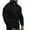 Black, variant on Mens Long Sleeve Golf Shirts Lightweight Waffle Sweaters Striped Color Block Pullover Tops Loose Half Zip Polo Shirt