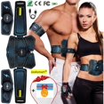 thumbnail image 1 of USB Rechargeable Muscle Electrostimulator, Abdominal Belt Electrostimulation Electric Muscle Building Device for Men and Women, 1 of 4