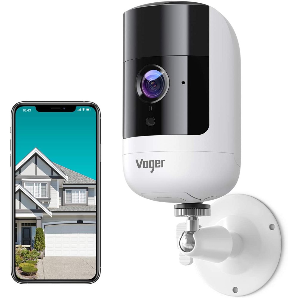 Security Camera Outdoor, Voger 1080P Wireless Rechargeable Battery