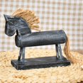 thumbnail image 3 of Caballo de madera Adorno Animal Estatuilla Caballo Estatua Escultura Decoración de mesa Adornos Regalos Artesanía Decoración de oficina ANGGREK Otros, 3 of 8