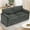 Gray-Loveseat, variant on FamiTOP 69" Comfortable 2 Seater Sofa w/Thick Seat & Backrest Cushion, Chenille Modern Couch with Soft Pillows, Upholstered Loveseat Sofa w/Sturdy Frame for Bedroom, Office, Living Room, Orange
