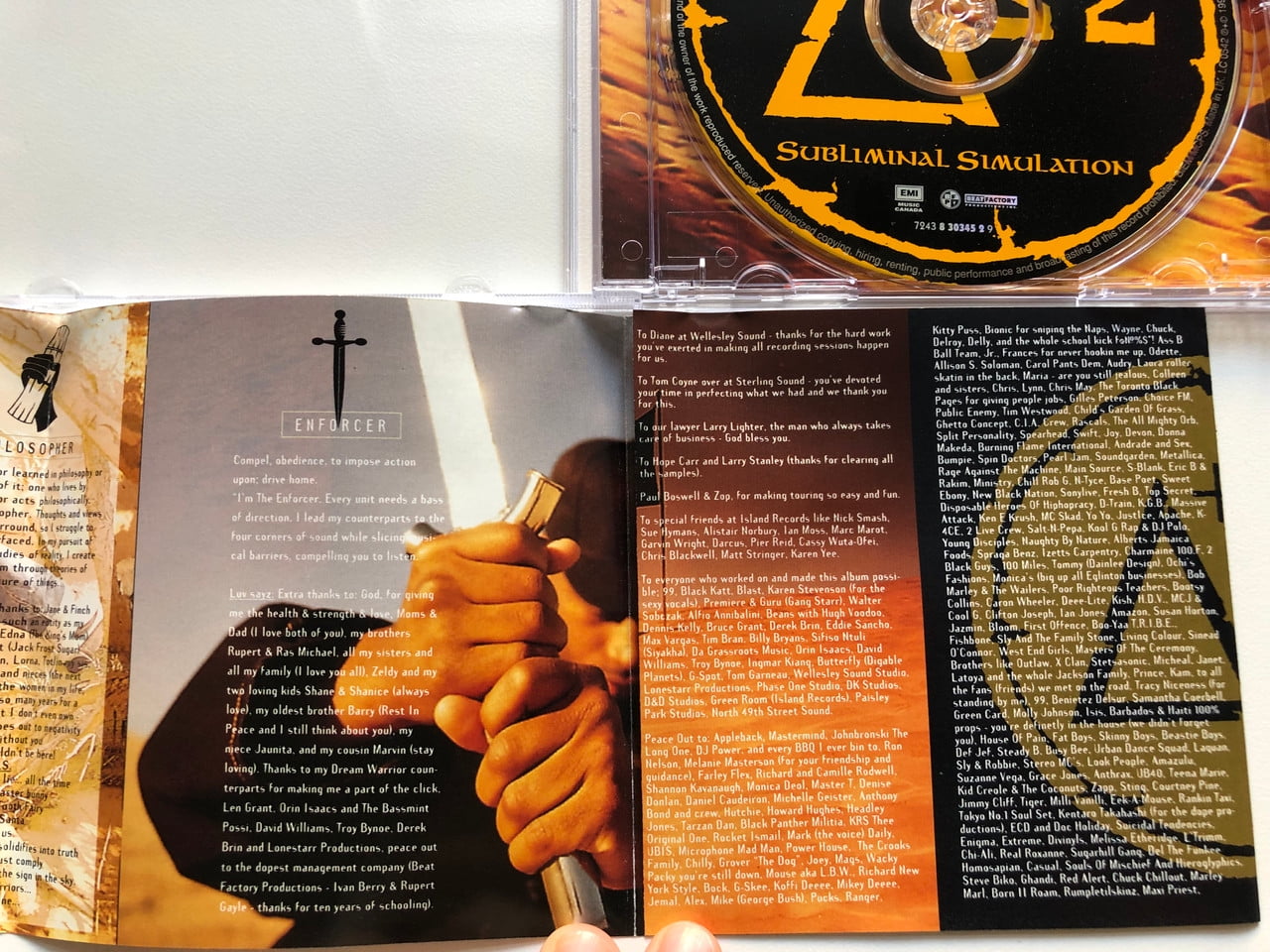 Dream Warriors – Subliminal Simulation Dream Warriors – Subliminal Simulation – CD (Album, Promo