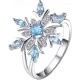 thumbnail image 2 of Accesorios de joyería de compromiso con flores de copo de nieve de moda para damas C, 2 of 4