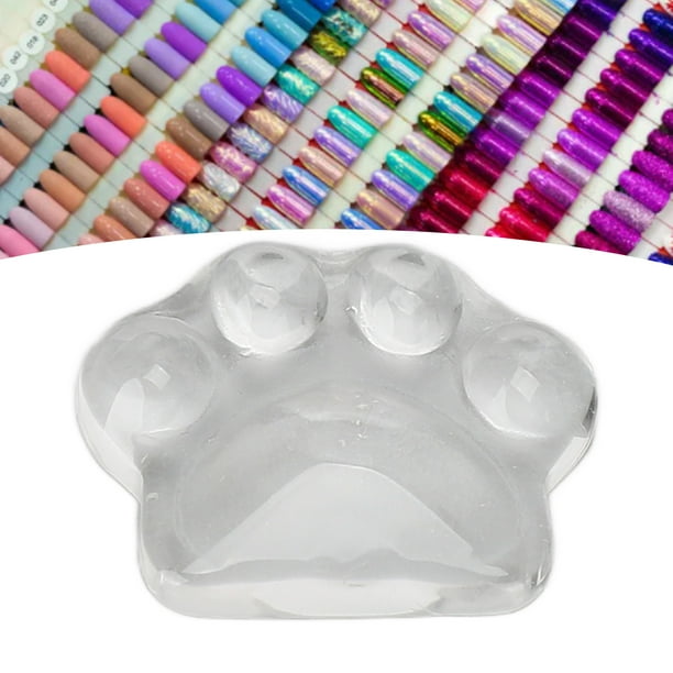 Tarjeta de Color de Esmalte de Umas, Tarjeta de Color de Arte de Umas Portátil Transparente Para Artista de Unas para Salón de Umas