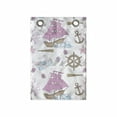 thumbnail image 1 of Nautical Hanging Pocket Organizer, Travel Tale Ocean Anchor Island Cruise Jellyfish Steering Wheel Waves, Printed Polyester Storage Bag with Pockets, 14" x 20", Cocoa Dried Rose White, 1 of 2