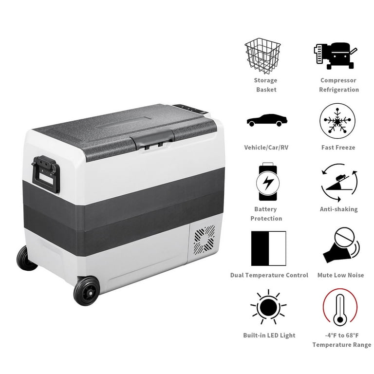 Alpicool T60 12V 63 Quart Portable Fridge Freezer for Truck, RV