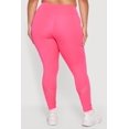 thumbnail image 4 of Women's Plus Size High Waisted Mesh Detail Leggings with Pockets, 4 of 5