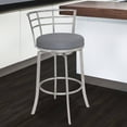 thumbnail image 4 of Armen Living Viper Barstool, Brushed Stainless Steel Finish with PU Upholstery, 4 of 4