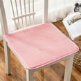thumbnail image 2 of Guanhe Soft Plush Chair Pads with Ties, Square Chair Cushion Outdoor Dining Chair Cushions for PatioKitchen Office,18x18inches,Pink, 2 of 3
