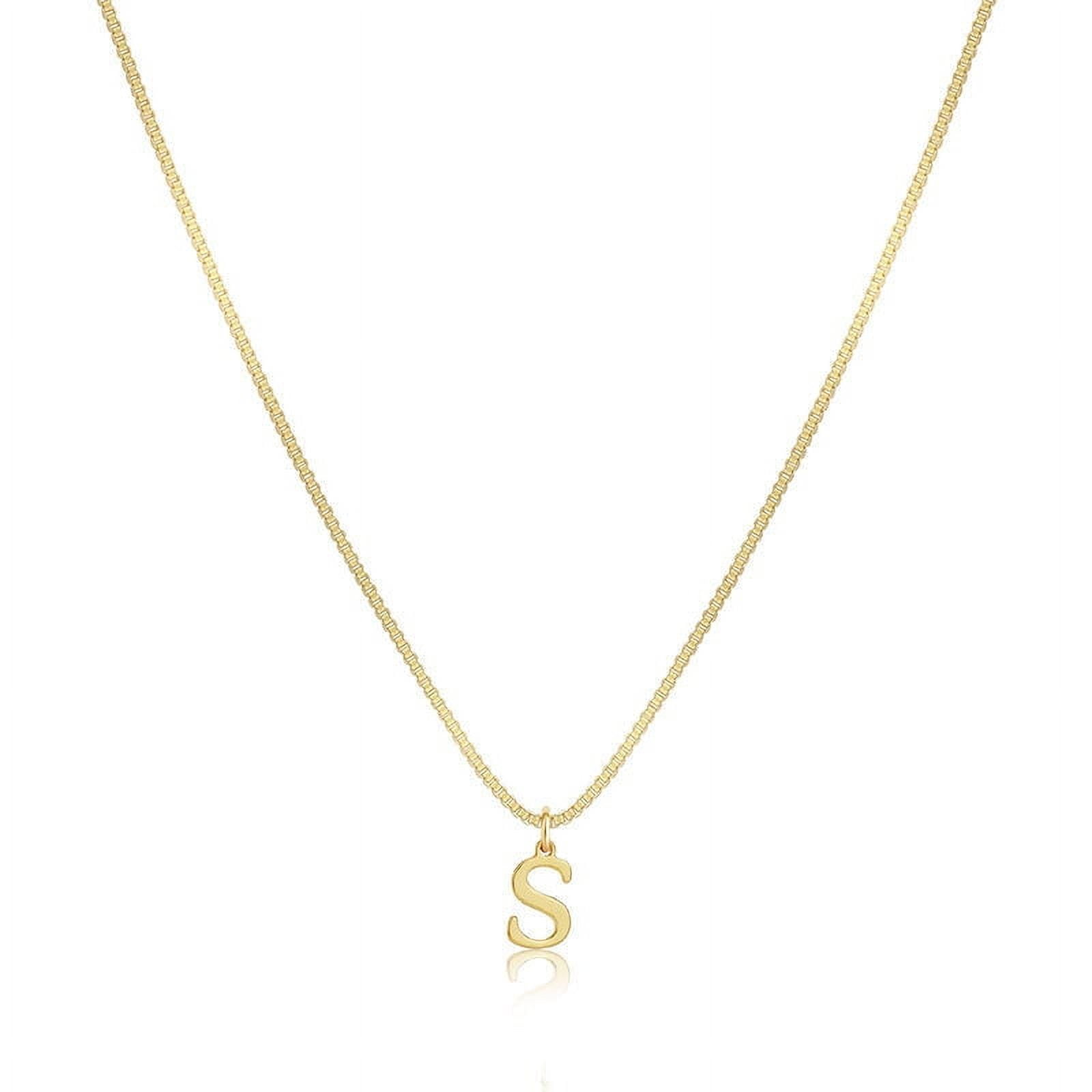 WZXPWT Initial Necklace, Personalized Dainty Necklace for Women, Alphabet Letter Necklace, Customized Name Pendant Necklace for Fashionable Women