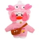 thumbnail image 4 of Ropa de muñeco de pato Lalafanfan, bolsa Kawaii, suéter de oso de peluche, sudadera con capucha, juguete de peluche para muñeca de 30cm, accesorios de pato, juguetes de peluche, 2 piezas, 4 of 5