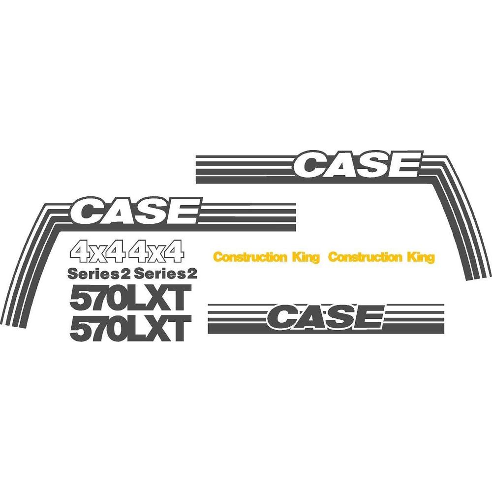 New Decal Set for Case Backhoe 570 LXT Construction King 4x4 Series 2