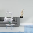 thumbnail image 2 of Figura de pensador abstracto, escultura humana, estatua de nota musical, resina, coleccionable de escritorio con diseño artístico moderno creativo, ad, 2 of 8