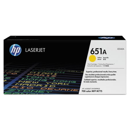 HP 651A  (CE342AG) Yellow Original LaserJet Toner Cartridge for US Government