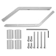 thumbnail image 2 of Reemplazo de aleación de aluminio de manija de agarre trasera de carretera de coche para Jeep Wrangler JK 2007-2018 Plata, 2 of 5