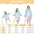 thumbnail image 4 of FORMRS Wearable Blanket Hoodie with Sleeves for Kids Cozy Flannel Sweatshirt, Blue Gradient, 4 of 7