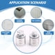 thumbnail image 5 of 2 Piezas M14 M10 Adaptador de Amoladora Angular Kit de Conversión de Adaptador de Máquina Ranuradora Tuercas de Seguridad de Metal Ranurado Tipo 100 150, 5 of 5