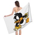 thumbnail image 1 of Toalla de playa de Looney Tunes, toalla de baño, multifuncional, popular, de gran tamaño, antiarena, de secado rápido, absorbente, suave al tacto, para viajes y hogar, 1 of 5