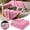 Pink, variant on Waterproof Dog Blanket, Soft Faux Fur Throw with Fur-Resistant Fleece, Washable Pet Blanket, Waterproof Protection for Couch, Bed, Furniture, Crate, Car(39X27")