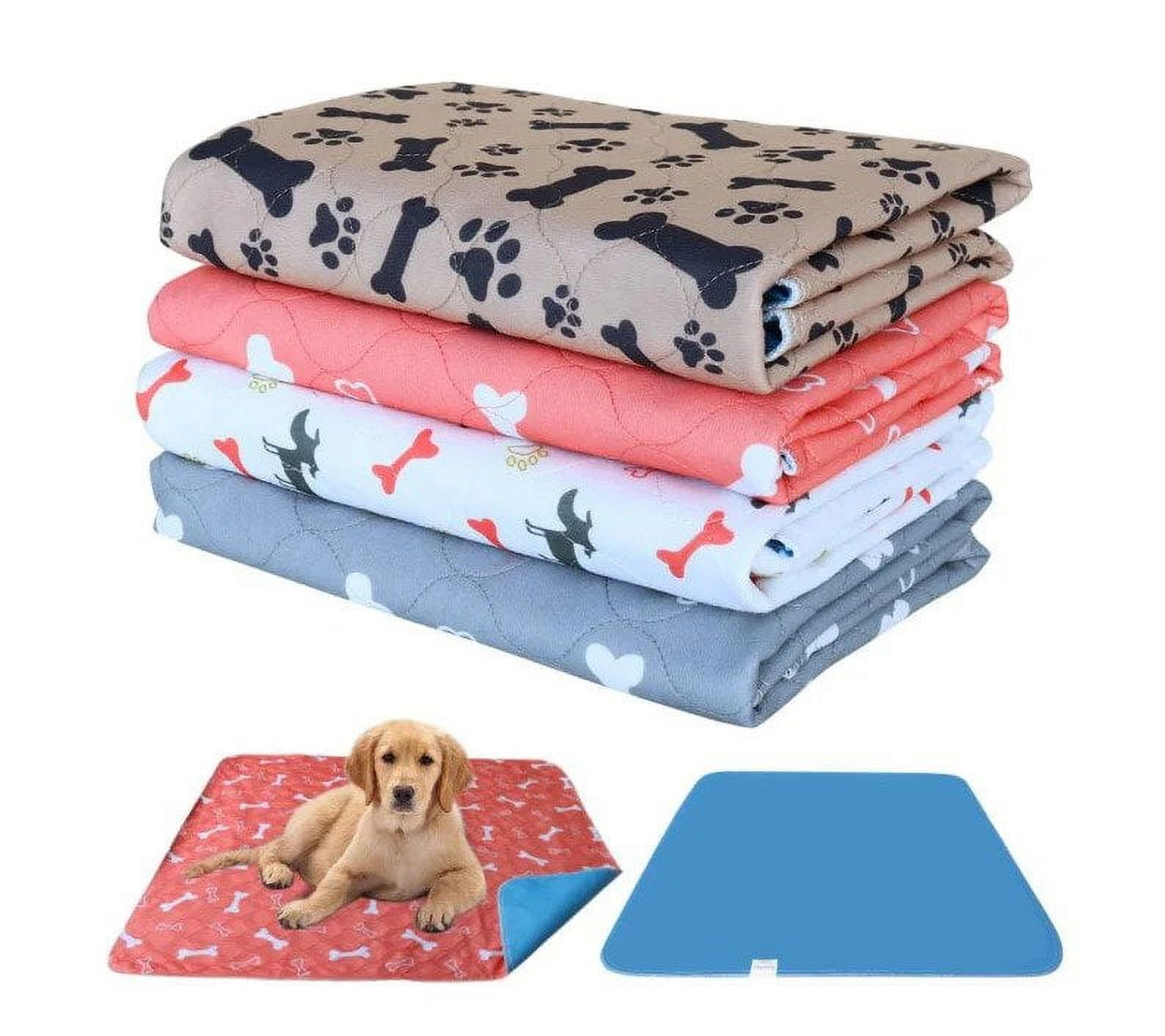AtPet Washable Reusable Pee Pads, Waterproof, Reusable, Leak-Proof, Gray, (47" x 63'', 2 Count)