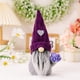 thumbnail image 1 of Decoración navideña, gorro de punto morado, muñeco enano, decoración de primavera y otoño, muñeco sin rostro, 1 of 6
