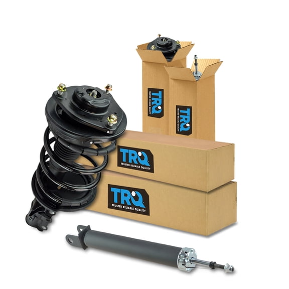 TRQ Front and Rear Complete Strut Assembly & Shock Absorber Kit Complete Strut & Coil Spring Assembly Fits 2006-2010 Kia Optima