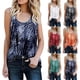 thumbnail image 2 of Mujeres Verano Cuello en U Boho Estampado floral Tank Tops Casual Sin mangas Camisas Camis, Redl Feliz Sencillez, 2 of 3
