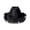 L1-Black, variant on Stylish Denim Cowboy Hat with Heart Trim Design for Stage Shows and Festive Events Red