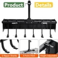 thumbnail image 3 of Bingirl 55" Box Blade for Tractor, Box Scraper for Tractor 3 Point Hitch, Box Blade Suitable for CAT-0 & CAT-1 Tractors, 3 of 7