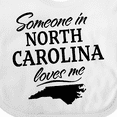 thumbnail image 4 of Inktastic Someone in North Carolina Loves Me Boys or Girls Baby Bib, 4 of 4