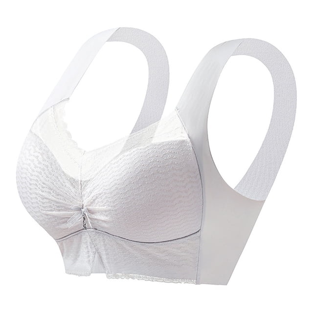 Brasier Tela de Mantequilla Sujetador de Copa Fija sin Aro de Acero con Espalda de Encaje para Mujer, conjunto de Chaleco con Fruncido y Caída Grande